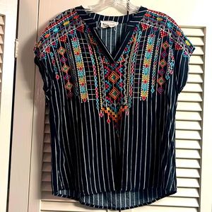 Embroidered top